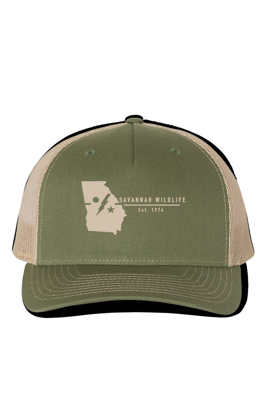 Savannah Wildlife (Green/Tan) Richardson Five Pane